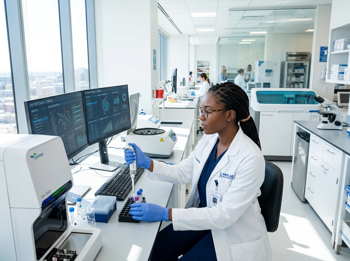 Modern laboratory diagnostics equipment at Top Focus Medicare Limited